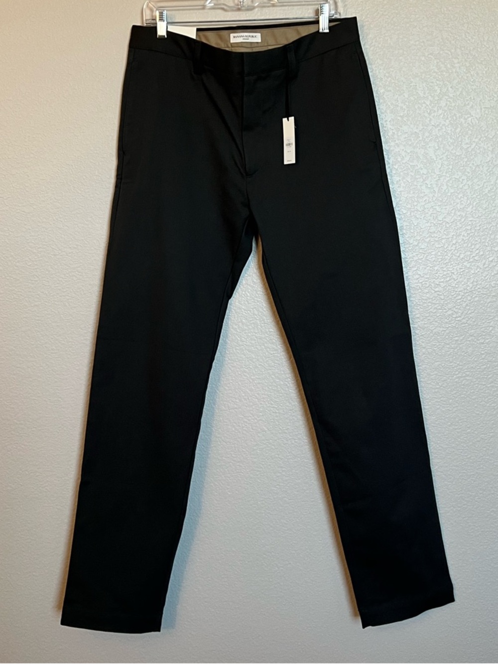 NWT Banana Republic Men's Charcoal Grey Chino Dress Pants | Size 30x34